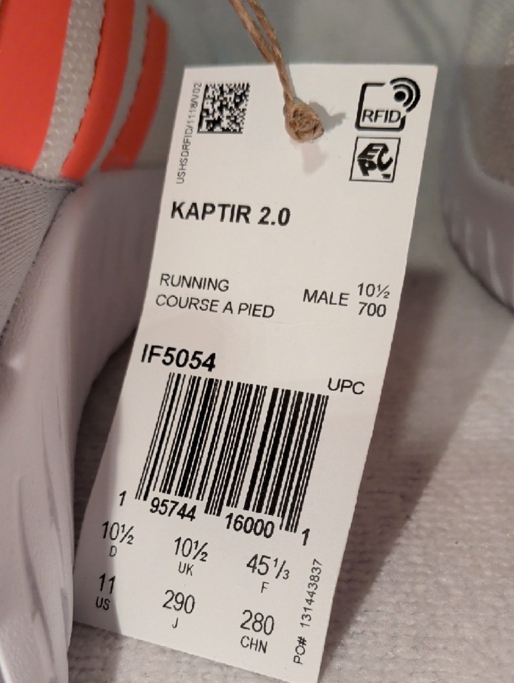 Adidas Men's Kaptir 2.0 shoes Size 10.5 - Picture 8 of 8
